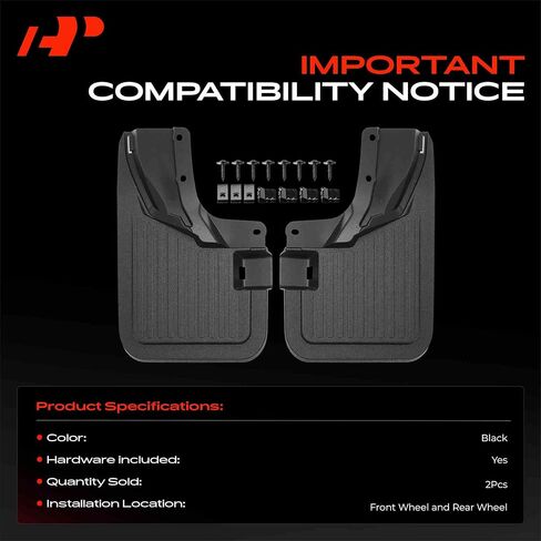 A-Premium Mud Flaps Compatible with Ford Bronco 2021 2022 2023 2024 Sport Utility, No Drilling Required Mud Guards with Hardware Accessories, Set of 2 Front Side in Kuwait