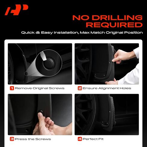 A-Premium Mud Flaps Compatible with Ford Bronco 2021 2022 2023 2024 Sport Utility, No Drilling Required Mud Guards with Hardware Accessories, Set of 2 Front Side in Kuwait