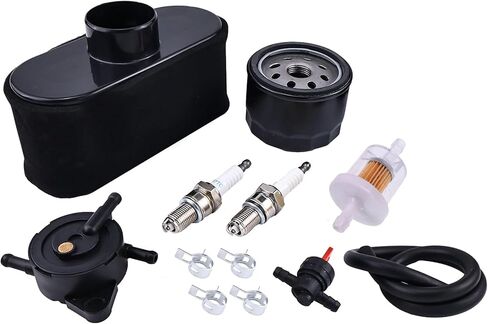 JEENDA 49040-7008 49040-0770 Fuel Pump with Air Oil filter Compatible with Kawasaki FR, FS, FX Series FR651V FR691V FR730V FS481V FS541V FS600V FS651V FS691V FS730V in Kuwait