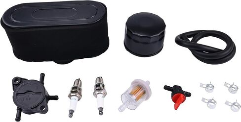 JEENDA 49040-7008 49040-0770 Fuel Pump with Air Oil filter Compatible with Kawasaki FR, FS, FX Series FR651V FR691V FR730V FS481V FS541V FS600V FS651V FS691V FS730V in Kuwait