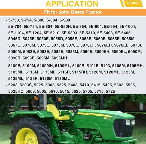 RE271437 Tie Rod Assembly - Fit for John Deere 5045D, 5045E, 5050E, 5055D, 5055E, 5058E, 5060E, 5065E, 5065M, 5067E 5203, 5203S, 5225 5303, 5325 5403, 5410, 5415, 5425 in Kuwait