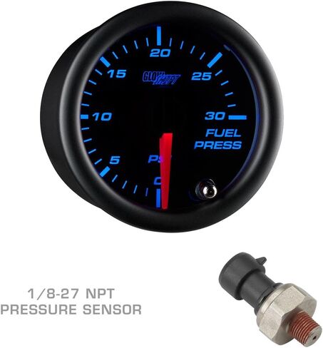 حزمة قياس الديزل GlowShift متوافقة مع دودج رام الكمون الجيل الأول 1986-1993 - ملون 7 ألوان 60 رطل لكل بوصة مربعة، 1500 فهرنهايت EGT ومقاييس ضغط الوقود 30 رطل لكل بوصة مربعة - جراب عمود ثلاثي أسود in Kuwait