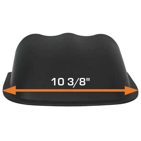 GlowShift Universal Black Triple Gauge Console Dashboard Pod with Dome Lip - Fits Any Make/Model - ABS Plastic - Mounts (3) 2-3/8" (60mm) Gauges to Vehicle's Dash in Kuwait
