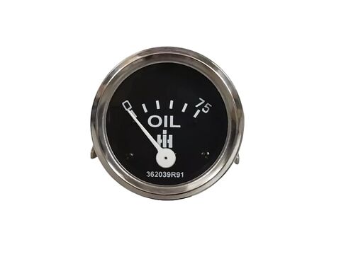 مقياس ضغط الزيت يناسب IH Farmall 240 340 300 330 350 400 450 600 650 3514 3616 T5 TD5 T340 TD340 500 الزاحف 3800 3850 75 رطل لكل بوصة مربعة كروم أسود يستبدل 362177R94، 536962R2 in Kuwait
