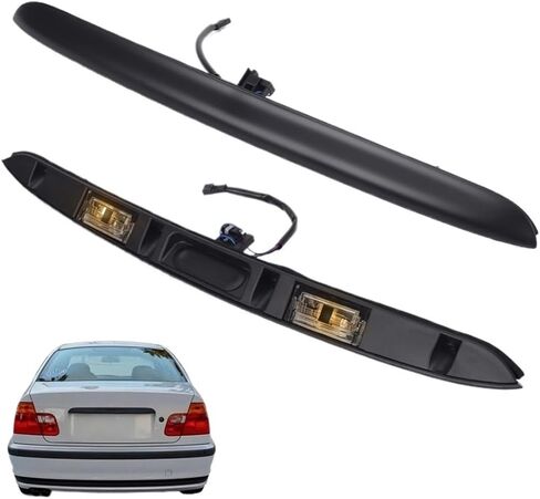 Car Rear Trunk Lid Lock Boot Switch Tailgate With License Plate Light Compatible For BMW E46 3 Series 320i 323i 325i 328i 330i 1998-2005 in Saudi Arabia