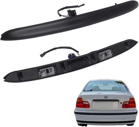 Car Rear Trunk Lid Lock Boot Switch Tailgate With License Plate Light Compatible For BMW E46 3 Series 320i 323i 325i 328i 330i 1998-2005 in Saudi Arabia