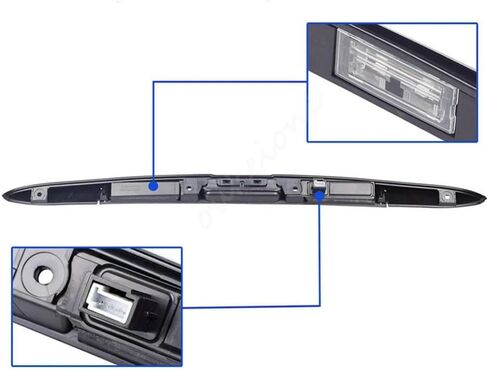 أسود غطاء صندوق السيارة الباب الخلفي قبضة مقبض التبديل اكسسوارات السيارات لسيارات BMW E53 X5 2000 2001 2002 2003 2004 2005 2006 51137170676 in Kuwait