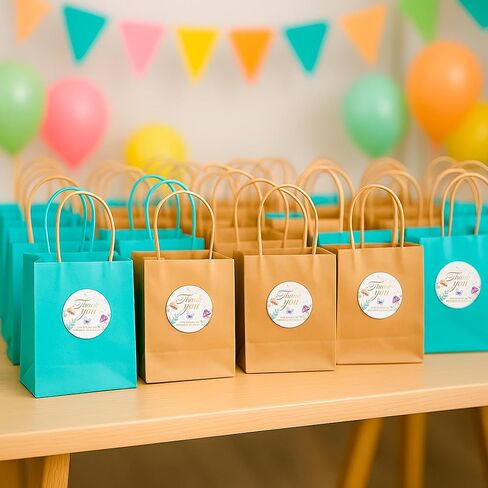 Mobiusea Fairy Thank You Stickers | 60pcs 2×2 inch Gold Foil Fairy Birthday Stickers, Waterproof & Tear-Resistant Labels for Party Favors and Gift Bags in Kuwait