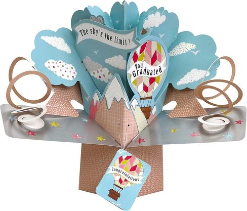 Iconikal Pop Up 3D Graduation Greeting Card With Envelope, Smart Puppy in Saudi Arabia