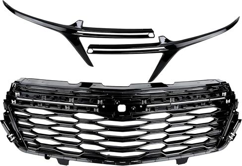 Full Glossy Black Honeycomb Bumper Grille Compatible With 2022-2023 Equinox Front Bumper Mesh Grill Replacement 85562362 in Saudi Arabia