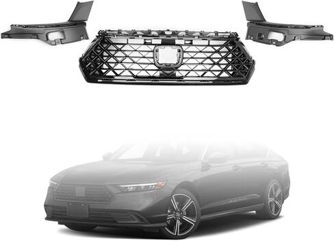 Front Upper Grille W/O Sensor Hole Compatible with 2023-2024 Hon-da Acc-ord EX EX-L LX in Saudi Arabia