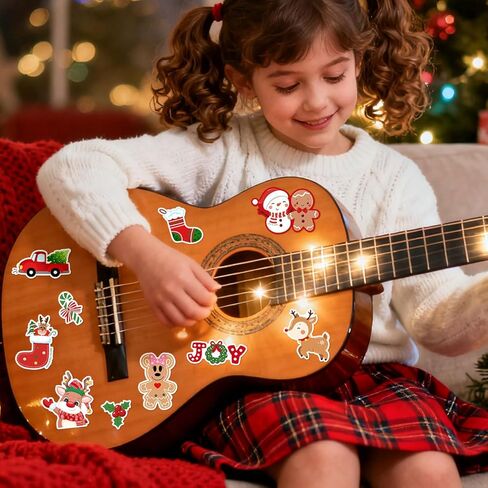 Christmas Stickers Holiday Ornament Decorations, Xmas Decals for Party Favors Stocking Stuffers, Crafts, Cards, Cute Winter Goodie Bag Fillers with Santa, Snowman, Reindeer Designs 170 PCS in Saudi Arabia