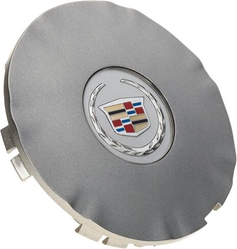 غطاء مركز محور العجلة الجديد OEM مقاس 18 بوصة باللون الفضي مع شعار كاديلاك 10-16 SRX 9599024 in Kuwait