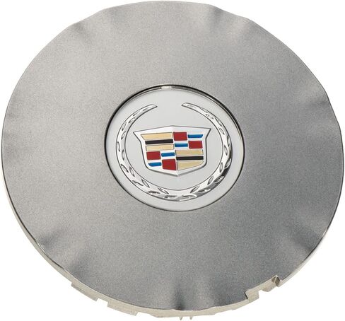 غطاء مركز محور العجلة الجديد OEM مقاس 18 بوصة باللون الفضي مع شعار كاديلاك 10-16 SRX 9599024 in Kuwait