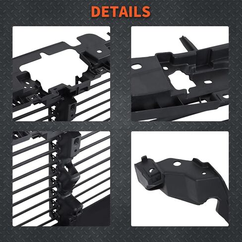 labwork Radiator Upper Active Grill Shutter Assembly 601-514 Replacement for Expedition 2018-2024 Navigator 2021-2024 without Motor in Kuwait