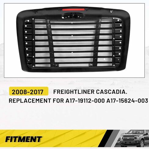 شبكة المصد الأمامي من KUAFU متوافقة مع 2008-2017 Freightliner Cascadia لاستبدال A17-19112-000 A17-15624-003 مع شاشة خطأ سوداء in Kuwait