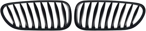 Gloss Black Front Kidney Grille Grill Compatible with 2003-2008 BMW Z4 E85 E86 Coupe Roadster Hood Racing Grilles in Saudi Arabia