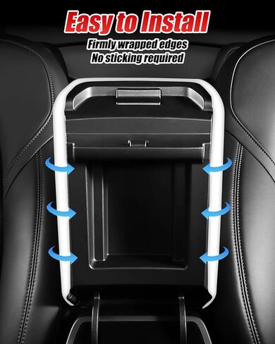 Center Console Cover for Tesla Model 3 Hanland 2024 2025, Armrest Cover Pad for Tesla Accessories (White) in Kuwait
