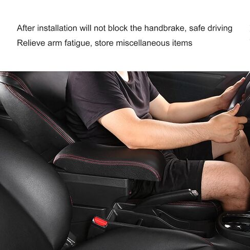 Car Armrest Storage Box,Smooth Neat Car Seat Gap Filler Organizer,Armrest Extender Console Storage Case for Swift 2005‑2021 in Kuwait