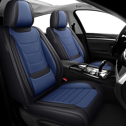 Car Seat Covers for Toyota Tacoma 2004-2025, Premium Nappa Leather Seat Cover Full Set,Waterproof & Anti-Slip Front Rear Seat Protectors(Luxury Front Row/Black Red) in Saudi Arabia