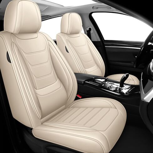 Car Seat Covers for Toyota Tacoma 2004-2025, Premium Nappa Leather Seat Cover Full Set,Waterproof & Anti-Slip Front Rear Seat Protectors(Luxury Front Row/Black Red) in Saudi Arabia
