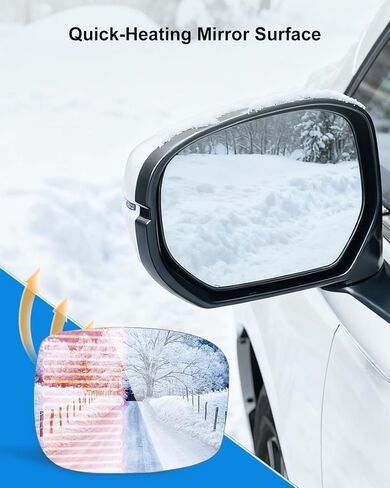 استبدال زجاج المرآة الجانبية اليسرى HO1324121 76253THRA12 مناسب لسيارة Honda Odyssey 2018 2019 2020 2021 2022 2023، زجاج مرايا الرؤية الخلفية الجانبية للسائق مع تسخين الطاقة in Kuwait