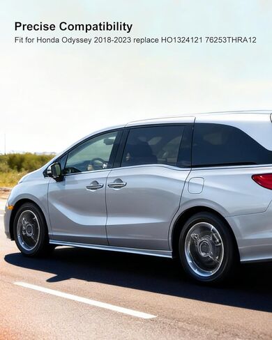 استبدال زجاج المرآة الجانبية اليسرى HO1324121 76253THRA12 مناسب لسيارة Honda Odyssey 2018 2019 2020 2021 2022 2023، زجاج مرايا الرؤية الخلفية الجانبية للسائق مع تسخين الطاقة in Kuwait