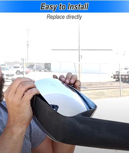 Driver Side Hood Mirror Glass Fit for Freightliner Cascadia 2008-2017 Replace 28729C TL28729 563 46013 955-5206, Side Left in Kuwait