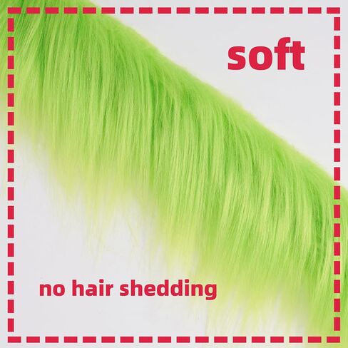 Green Faux Fur Fabric Trim,2X81 Inch Furry Fake Fur Ribbon Fuzzy Fabric Roll for Crafts, Green in Saudi Arabia