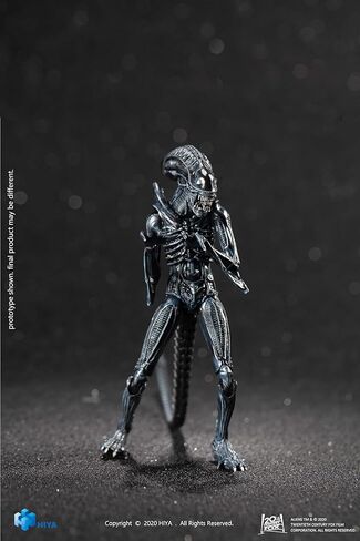 Hiya Toys Exquisite Mini Series 1/18 Scale 5 Inch Aliens Alien Warrior Blue Action Figure in Saudi Arabia