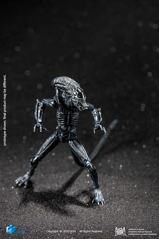 Hiya Toys Exquisite Mini Series 1/18 Scale 5 Inch Aliens Alien Warrior Blue Action Figure in Saudi Arabia