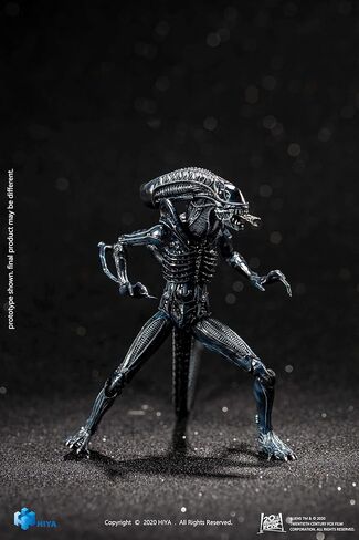 Hiya Toys Exquisite Mini Series 1/18 Scale 5 Inch Aliens Alien Warrior Blue Action Figure in Saudi Arabia