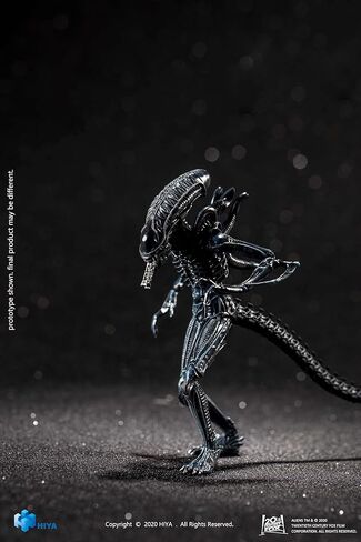 Hiya Toys Exquisite Mini Series 1/18 Scale 5 Inch Aliens Alien Warrior Blue Action Figure in Saudi Arabia