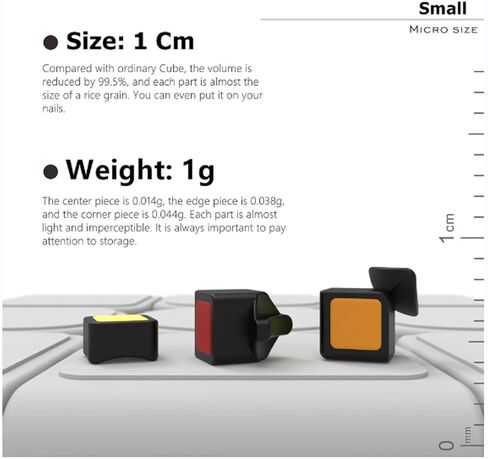 Mini Cube 3x3 - Cube Lab 1x1x1cm Tiny Cube, Smooth Magic Smallest Cube Gift for Kids and Adults(Blue) in Saudi Arabia