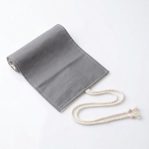 ALLPRO Pencil Wrap Pencil Rolls, Colored Pencil Roll Up Case, Artist Pencil Organizer, Canvas colored pencil holder, Paint Brushes Pouch Storage Case (Grey, 72slots) in Saudi Arabia
