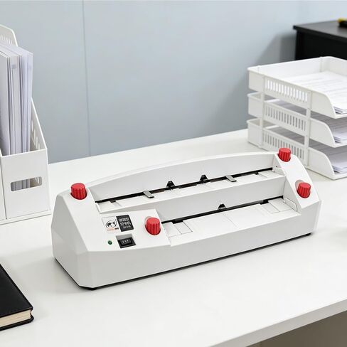 Electric Business Card Cutter, 110V Automatic Cardboard Cutting Machine for 3.5"x2.1" Cards, Card Slitter, Suitable for Office & Print Shop Use in Saudi Arabia