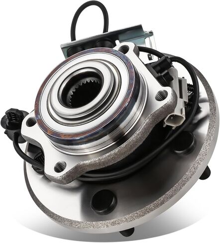 مجموعة محور تحمل العجلات الأمامية على طراز المصنع من Auto Dynasty مع كابل مستشعر ABS وقابس متوافق مع كرايسلر باسيفيكا 2004-2006، جانب السائق أو الراكب، فولاذ عاري in Kuwait