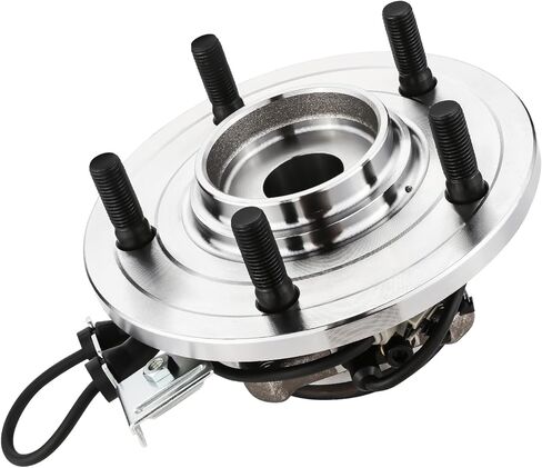 مجموعة محور تحمل العجلات الأمامية على طراز المصنع من Auto Dynasty مع كابل مستشعر ABS وقابس متوافق مع كرايسلر باسيفيكا 2004-2006، جانب السائق أو الراكب، فولاذ عاري in Kuwait