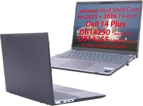 mCover Case ONLY Compatible for 2025+ 14" Dell 14 Plus DB14250 / DB14255 Clamshell Windows Notebook PC (NOT Fitting Any Other Dell Models)- Clear in Kuwait