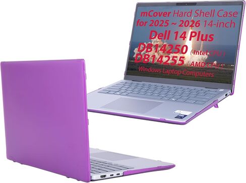 mCover Case ONLY Compatible for 2025+ 14" Dell 14 Plus DB14250 / DB14255 Clamshell Windows Notebook PC (NOT Fitting Any Other Dell Models)- Clear in Kuwait