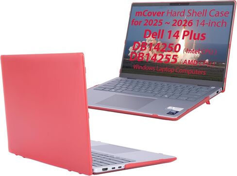 mCover Case ONLY Compatible for 2025+ 14" Dell 14 Plus DB14250 / DB14255 Clamshell Windows Notebook PC (NOT Fitting Any Other Dell Models)- Clear in Kuwait