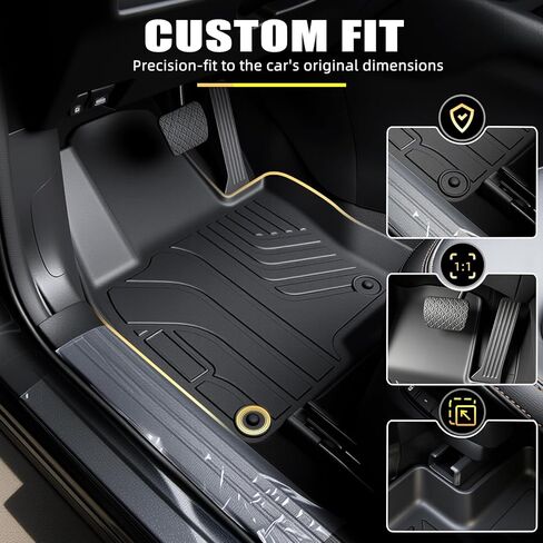 Floor Mats & Cargo Liner Set for Chevrolet Trax & Buick Envista 2024-2026, Custom Fit All Weather TPE Floor Liners with Seat Back Protector and Side Storage Mat in Saudi Arabia