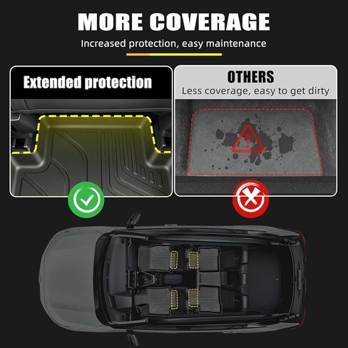 Floor Mats & Cargo Liner Set for Chevrolet Trax & Buick Envista 2024-2026, Custom Fit All Weather TPE Floor Liners with Seat Back Protector and Side Storage Mat in Saudi Arabia