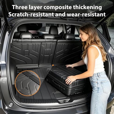 Floor Mats & Cargo Liner Set for Chevrolet Trax & Buick Envista 2024-2026, Custom Fit All Weather TPE Floor Liners with Seat Back Protector and Side Storage Mat in Saudi Arabia