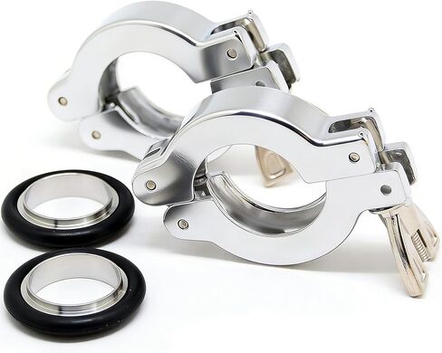 QiiMii KF-25 Aluminium Wing Nut Hinge Clamp with FKM O-Ring and SS304 Center Ring, 5 Pack in Kuwait