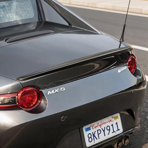 CARART Glossy Black Real Carbon Fiber Rear Trunk Lid Roof Spoiler Wing Compatible with 2016-2026 Mazda MX-5 MX5 Miata ND in Saudi Arabia