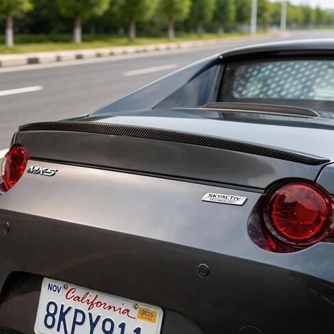 CARART Glossy Black Real Carbon Fiber Rear Trunk Lid Roof Spoiler Wing Compatible with 2016-2026 Mazda MX-5 MX5 Miata ND in Saudi Arabia