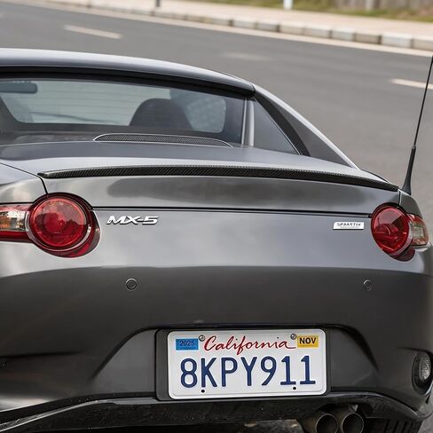 CARART Glossy Black Real Carbon Fiber Rear Trunk Lid Roof Spoiler Wing Compatible with 2016-2026 Mazda MX-5 MX5 Miata ND in Saudi Arabia