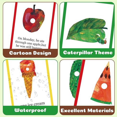 99Pcs Hungry Caterpillar Food Tags Theme Cupcake Food Tags Sets Food Labels Birthday School Party Decor Kids Snack Labels Baby Shower Supplies Toddler Kitchen Organizers Classroom Food Markers in Saudi Arabia