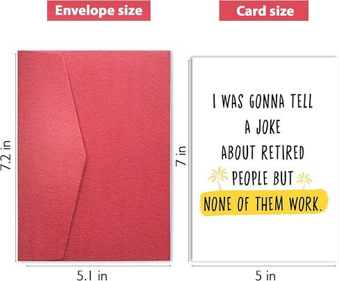 Retirement Cards Funny Gifts - Joke About Retired People But None of Them Work Funny Retirement Greeting Cards - Coworker Leaving Card for Friends Boss in Saudi Arabia